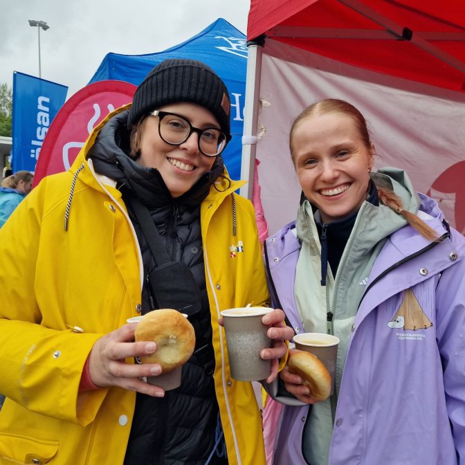 Karnevalen var kall, kaffet varmt